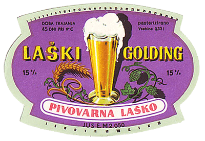 LAŠKI GOLDING, leta 1960, svetlo pivo.