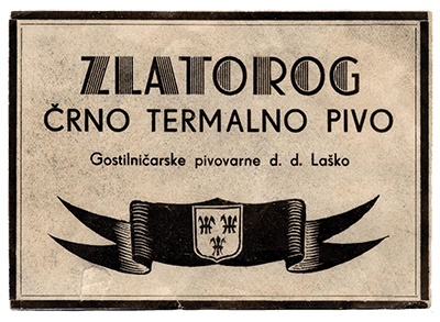 ZLATOROG ČRNO TERMALNO PIVO, med leti 1941 in 1945.